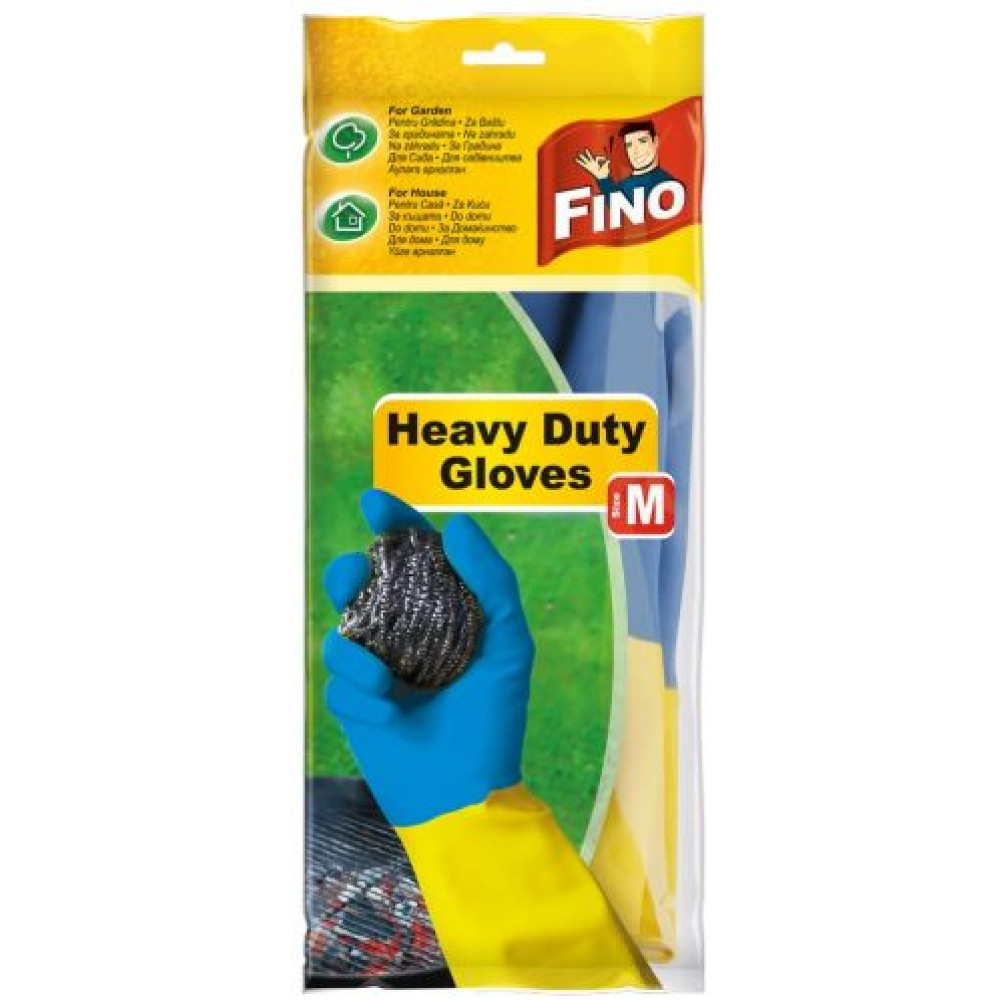 ФИНО домакински ръкавици за тежка работа размер М - Домашни потреби