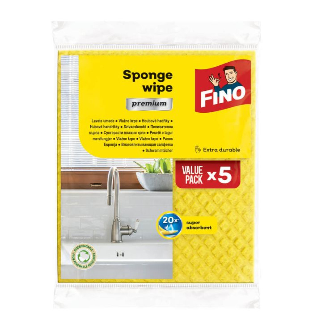 ФИНО ВЛАЖНИ ПОПИВАТЕЛНИ КЪРПИ PREMIUM х 5 бр - Домашни потреби