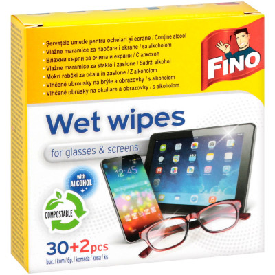 ФИНО мокри кърпи за очила и екрани х 30 бр
