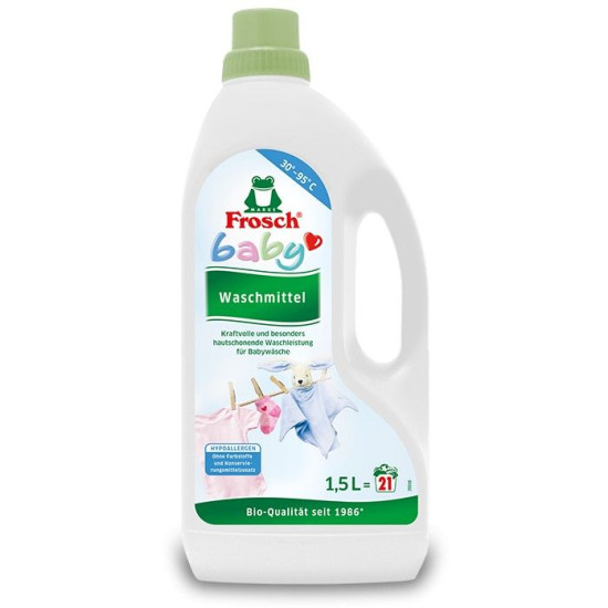 FROSCH BABY течен перилен препарат за бебешки дрехи 1.5 л