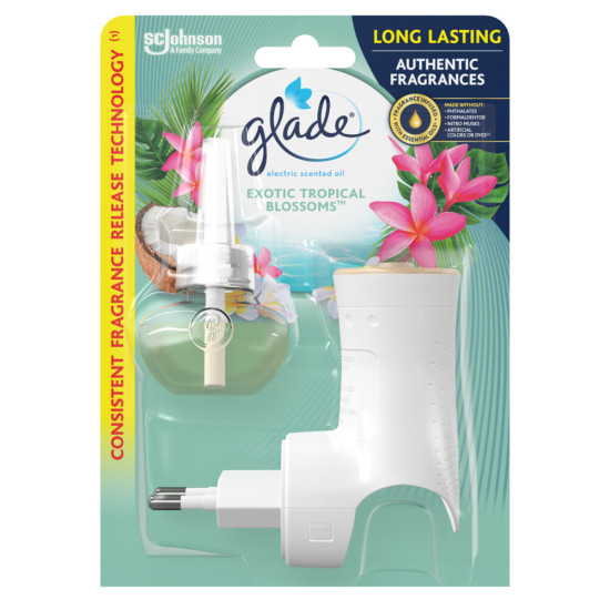 ГЛЕЙД ELECTRIC SCENTED OIL EXOTIC TROPICAL BLOSSOMS електрически ароматизатор + пълнител 20 мл
