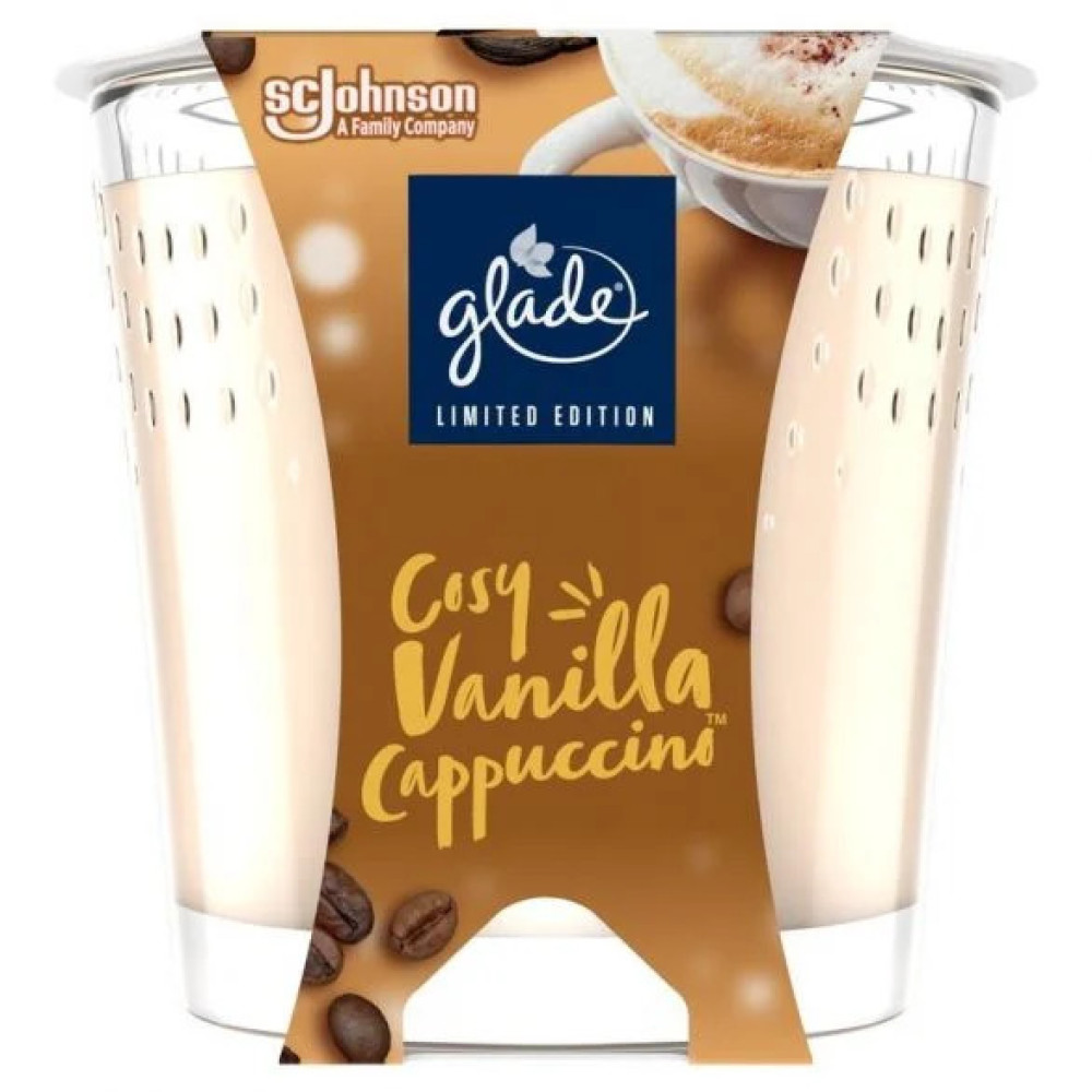 ГЛЕЙД свещ COSY VANILLA CAPPUCINO 129 гр - Ароматизатори