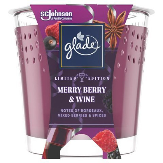 ГЛЕЙД свещ MERRY BERRY & WINE 129 г