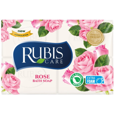 САПУН ЗА ПРАНЕ RUBIS ROSE РОЗА 4 х 110 г