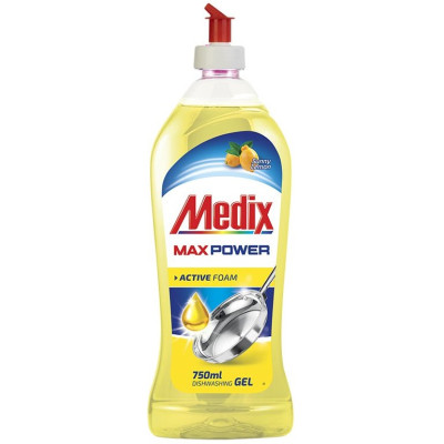 МЕДИКС MAX POWER SUNNY LEMON измиващ препарат за съдове гел 750 мл