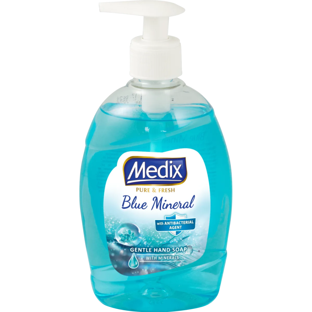 МЕДИКС BLUE MINERAL течен сапун за ръце със свеж морски аромат и минерали 400 мл - Грижа за ръцете