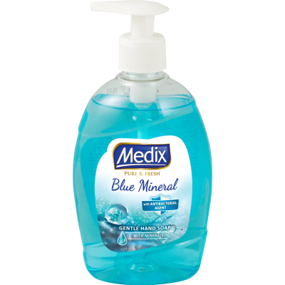 МЕДИКС BLUE MINERAL течен сапун за ръце със свеж морски аромат и минерали 400 мл