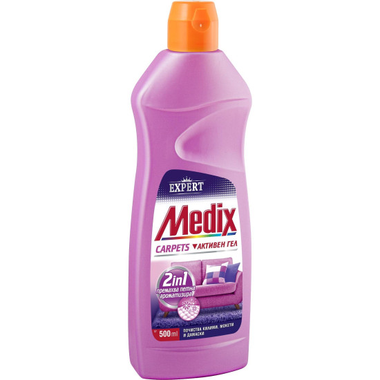 MEDIX CARPETS 2в1 активен ароматизираща гел против петна за килими мокети и дамаски 500 мл