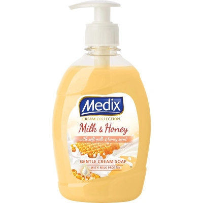 МЕДИКС MILK & HONEY течен сапун за ръце с аромат на мед и мляко 400 мл
