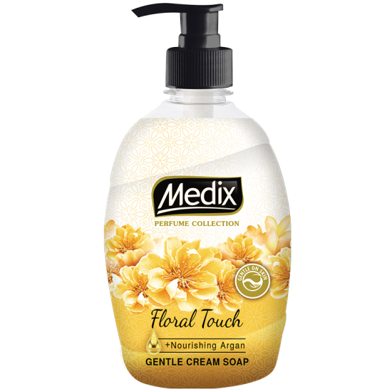 МЕДИКС PERFUME COLLECTION FLORAL TOUCH течен сапун за ръце с екстракт от макадамия 400 мл
