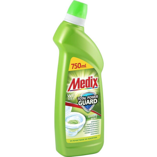 МЕДИКС WC GEL APPLE & MINT почистващ препарат за тоалетни 750 мл