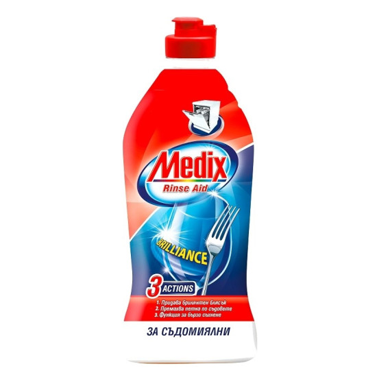 MEDIX RINSE AID препарат за изплакване на съдове за съдомиялна машина 450 мл