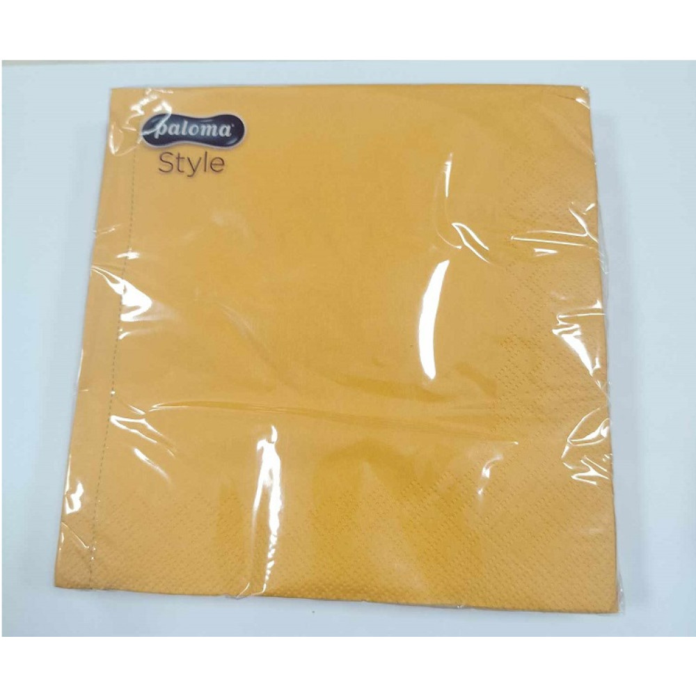 ПАЛОМА STYLE салфетки 33/33 см ОРАНЖЕВИ х 20 бр - За кухня