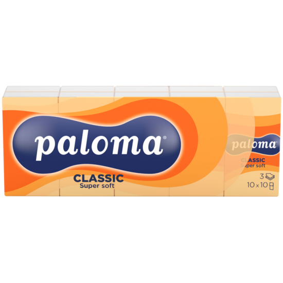 ПАЛОМА CLASSIC SUPER SOFT носни кърпи /3 пласта/ х 10 бр