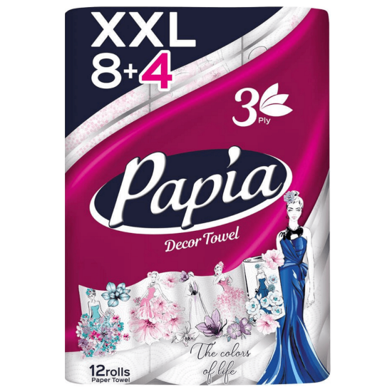 ПАПИЯ КУХНЕНСКА РОЛКА FASHION CAPITALS XXL х 8 + 4 /12/ бр