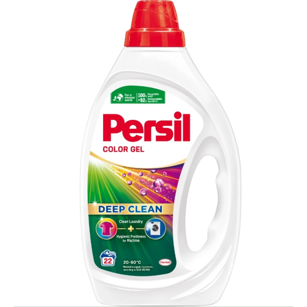 ПЕРСИЛ DEEP CLEAN COLOR GEL течен препарат за пране на цветни тъкани гел /22 пранета/ 990 мл - Перилни препарати ПЕРСИЛ DEEP CLEAN COLOR GEL течен препарат за пране на цветни тъкани гел /22 пранета/ 990 мл - Перилни препарати