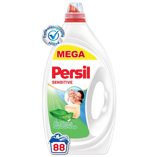 ПЕРСИЛ SENSITIVE GEL MEGA течен перилен препарат /88 пранета/ 3.96 л