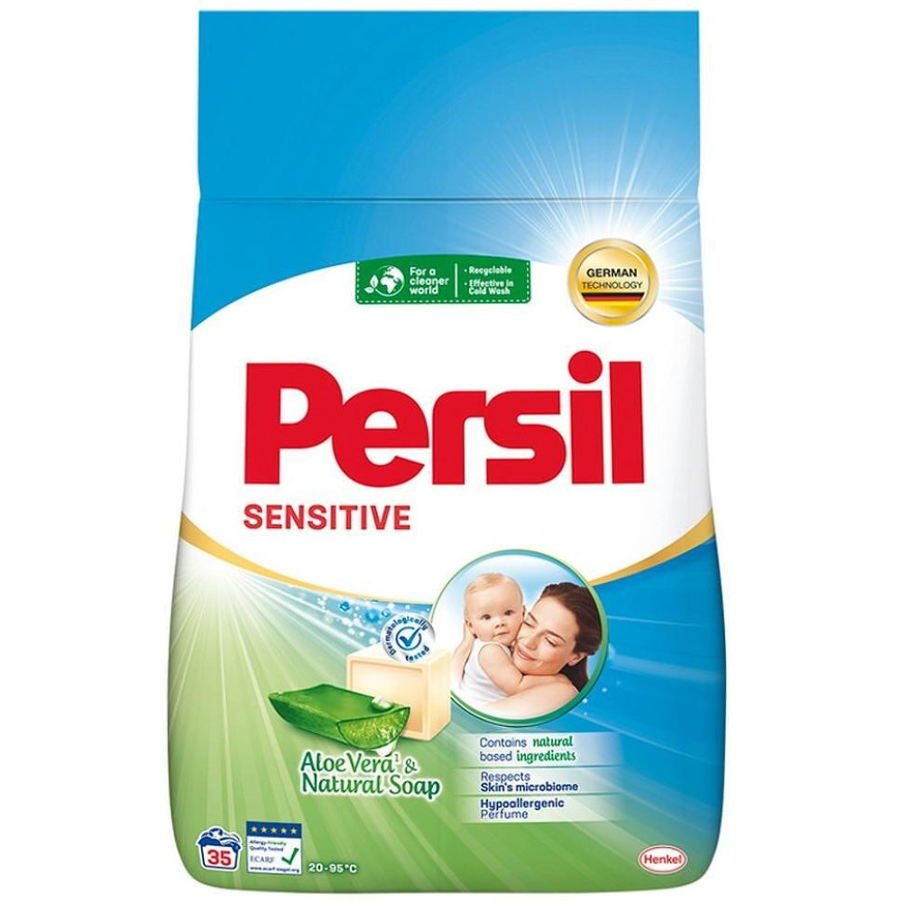 ПЕРСИЛ Sensitive Сензитив прах за пране, за 35 пранета, 2,1 кг - Перилни препарати