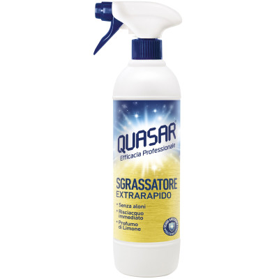 QUASAR SGRASSATORE спрей обезмаслител за универсално почистване 580 мл QUASAR SGRASSATORE спрей обезмаслител за универсално почистване 580 мл