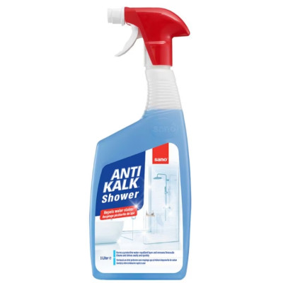 САНО ANTIKALK SHOWER спрей за почистване на ДУШ КАБИНИ от котлен камък 1 л