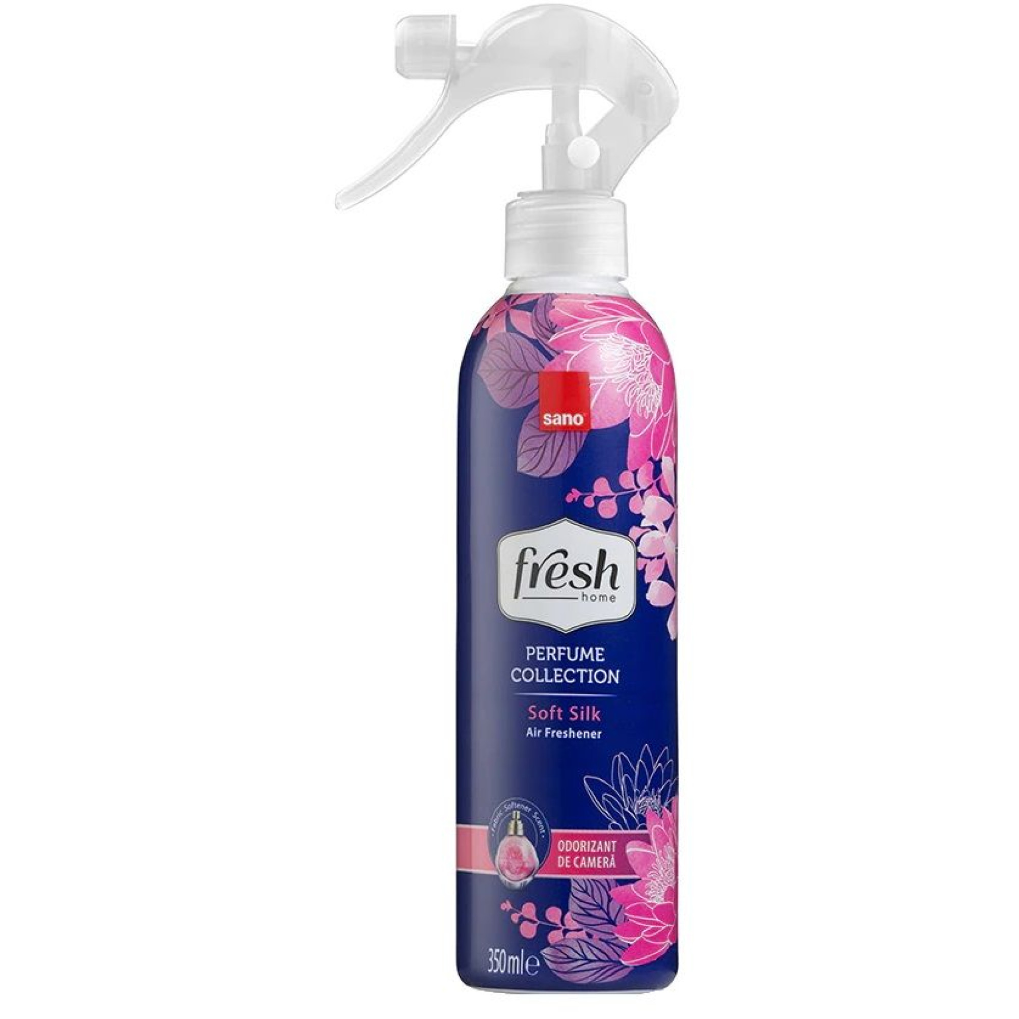 САНО FRESH HOME ароматизатор за въздух SOFT SILK МЕКА КОПРИНА спрей 350 ...
