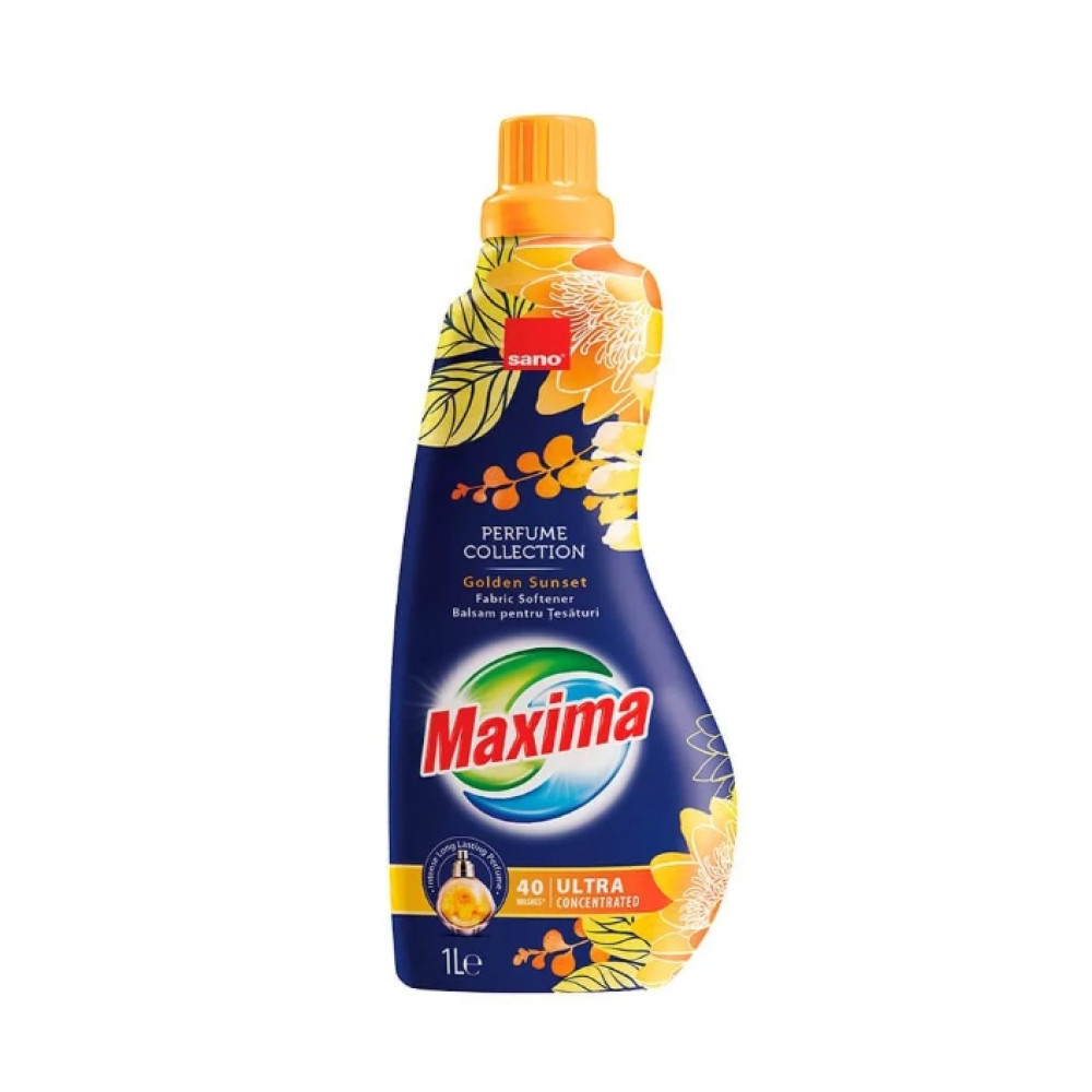 САНО MAXIMA GOLDEN SUNSET омекотител /40 пранета/ 1 л - Перилни препарати САНО MAXIMA GOLDEN SUNSET омекотител /40 пранета/ 1 л - Перилни препарати