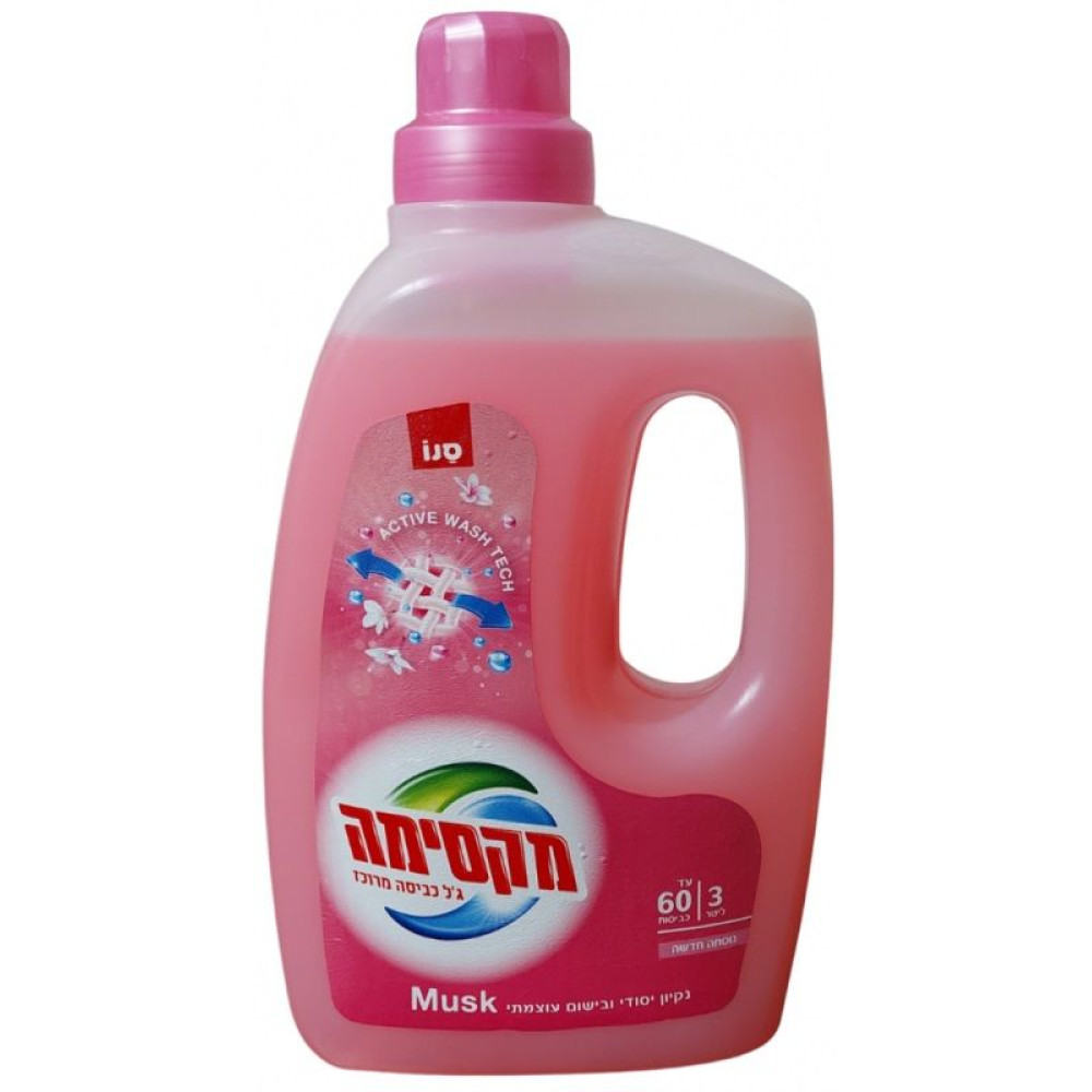 САНО MAXIMA POWER GEL MUSK гел за пране МУСК /60 пранета/ 3л - Перилни препарати