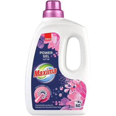 САНО MAXIMA POWER GEL SOFT SILK гел за пране /60 пранета/ 3л