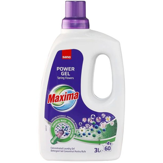 САНО MAXIMA POWER GEL SPRING FLOWERS гел за пране /60 пранета/ 3л