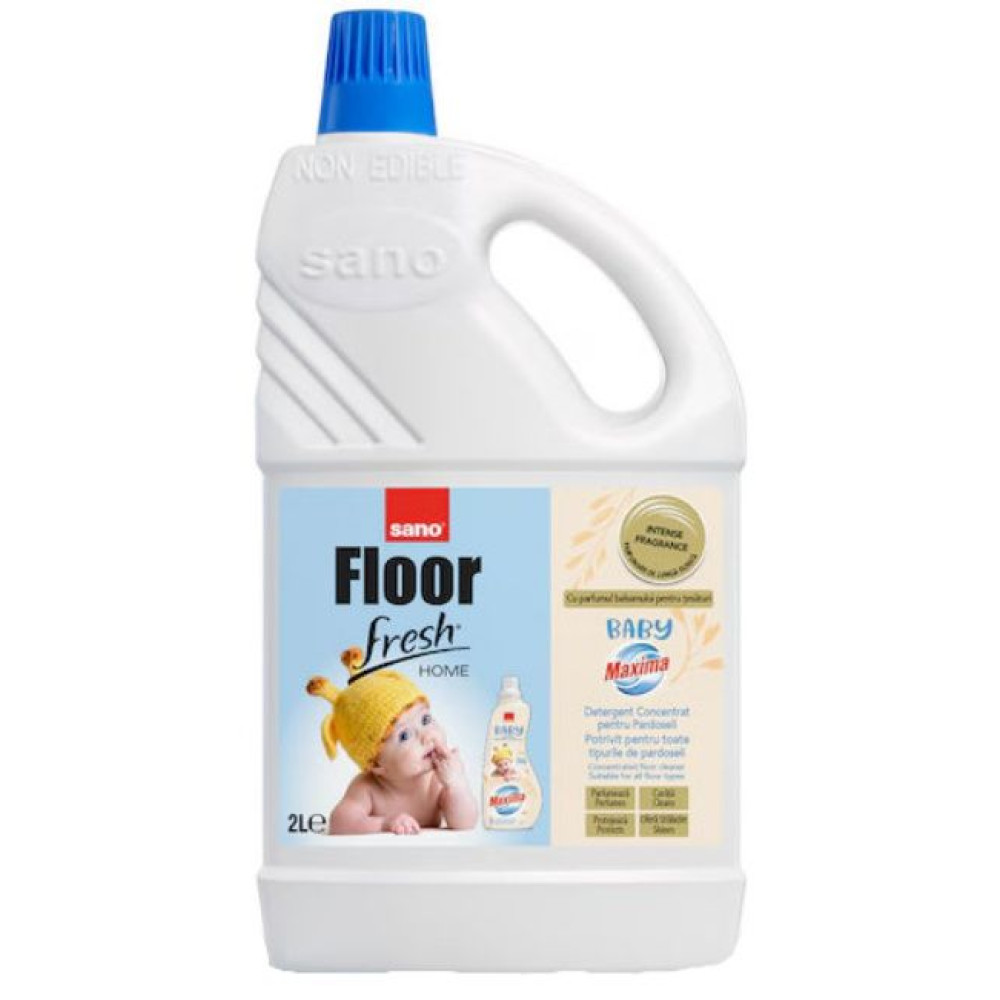 САНО FLOOR FRESH HOME MAXIMA BABY препарат за почистване на ПОД 2 л - Почистващи препарати