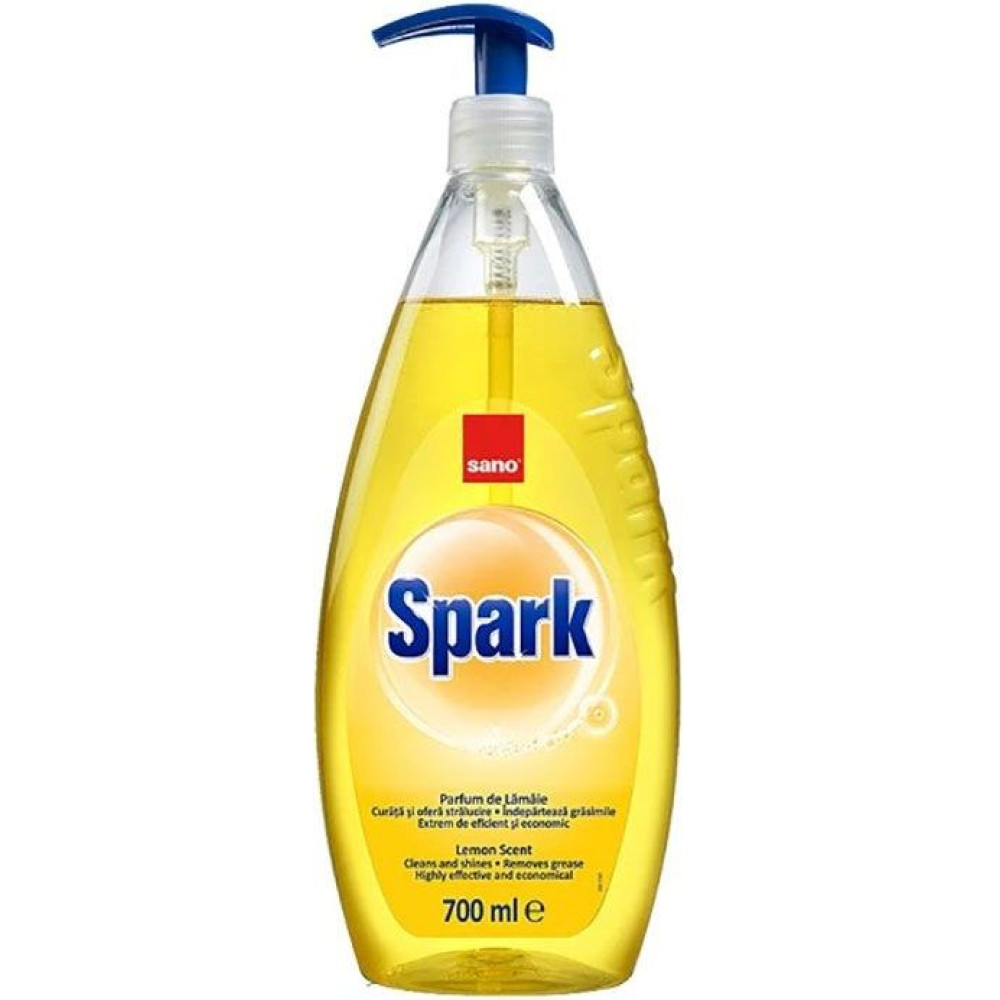 САНО SPARK LEMON измиващ препарат за съдове ЛИМОН с помпа 700 мл - За кухня САНО SPARK LEMON измиващ препарат за съдове ЛИМОН с помпа 700 мл - За кухня