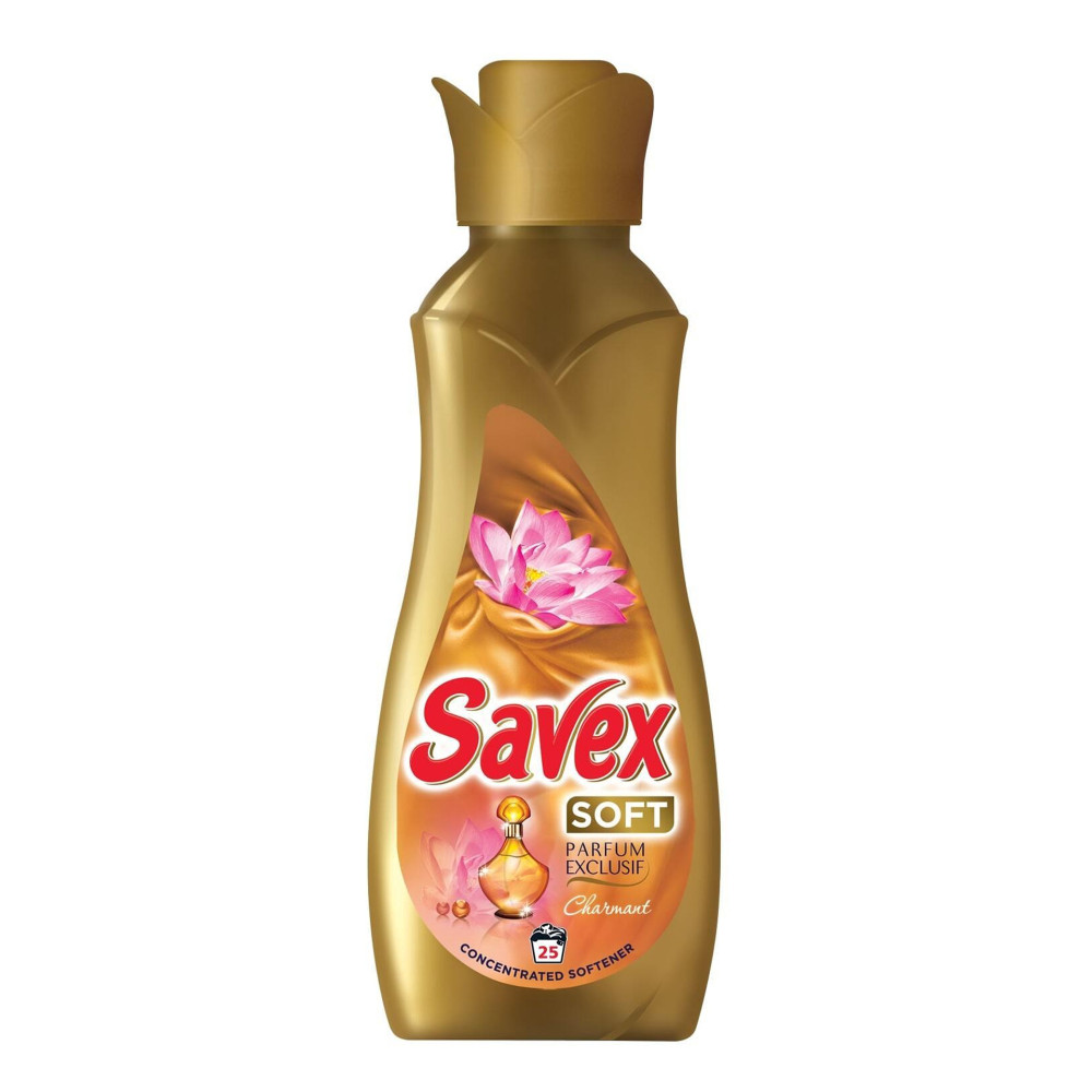 САВЕКС SOFT CHARMANT омекотител за тъкани 900 мл /25 пранета/ - Перилни препарати