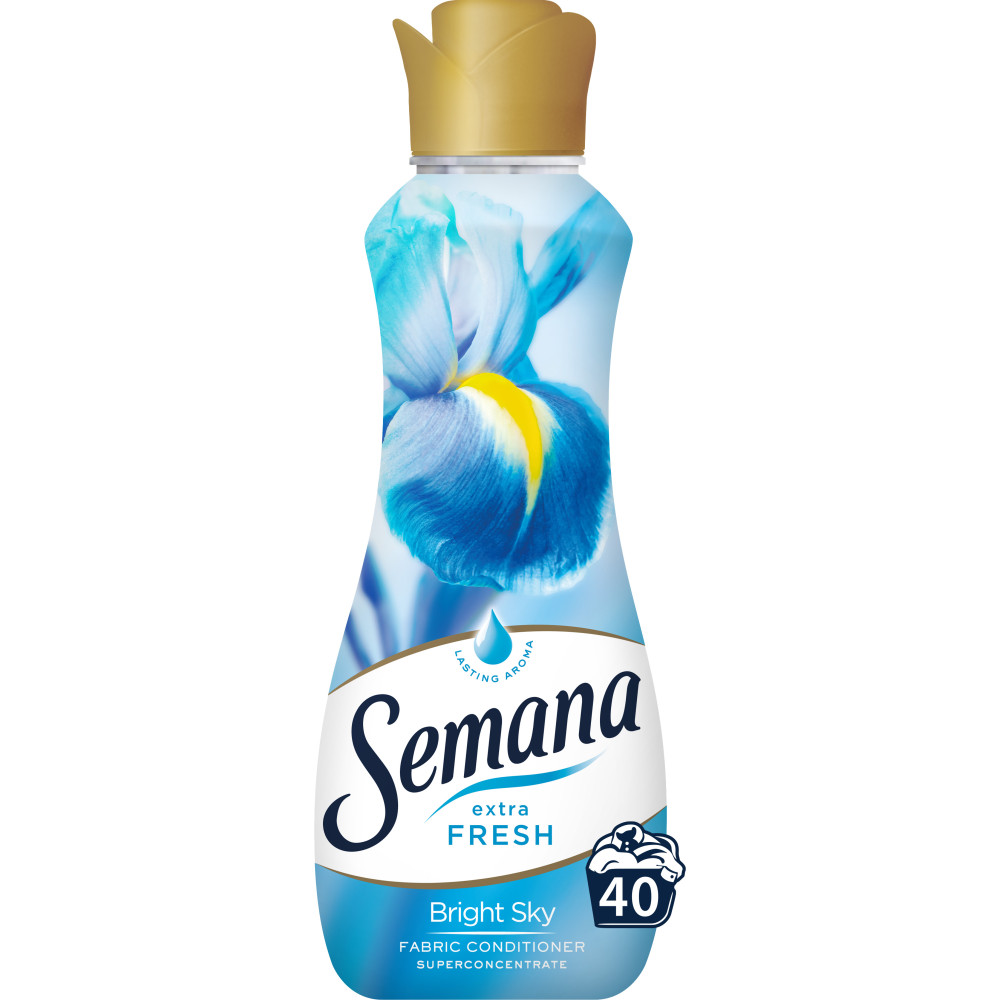 СЕМАНА EXTRA FRESH BRIGHT SKY суперконцентриран омекотител 800 мл /40 пранета/ - Перилни препарати СЕМАНА EXTRA FRESH BRIGHT SKY суперконцентриран омекотител 800 мл /40 пранета/ - Перилни препарати