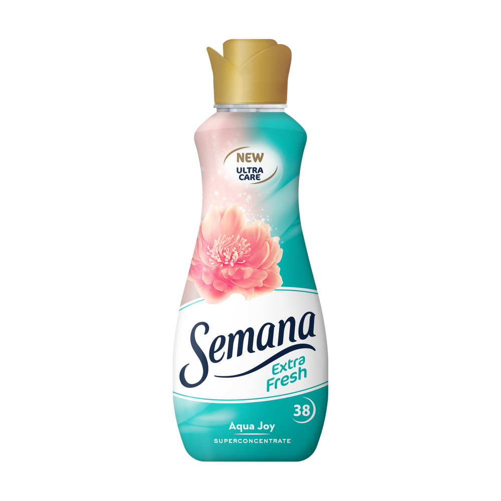 СЕМАНА AQUA JOY суперконцентриран омекотител 950 мл /38 пранета/ - Перилни препарати