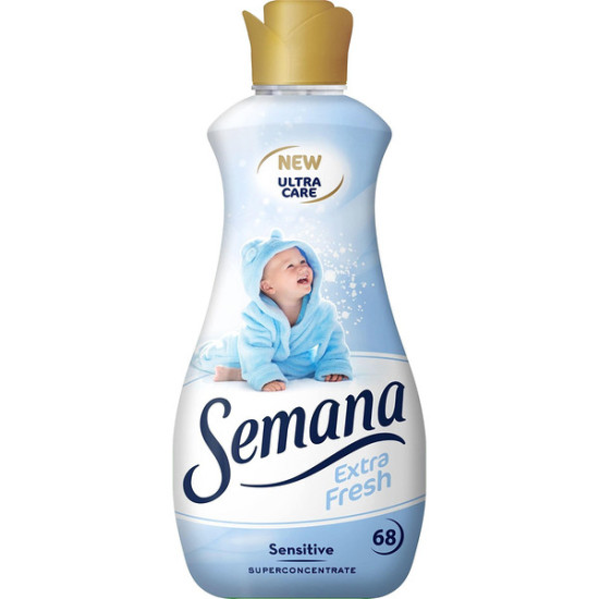 СЕМАНА EXTRA FRESH SENSITIVE суперконцентриран омекотител 1.7 л /68 пранета/