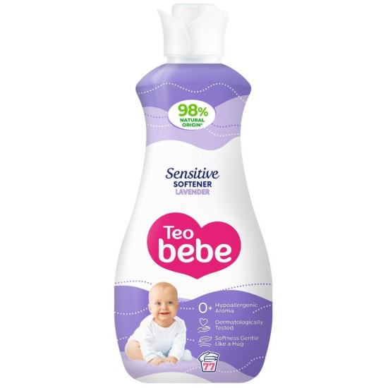 TEO BEBE SENSITIVE LAVENDER омекотител за тъкани с аромат на лавандула 1.7 л /77 пранета/