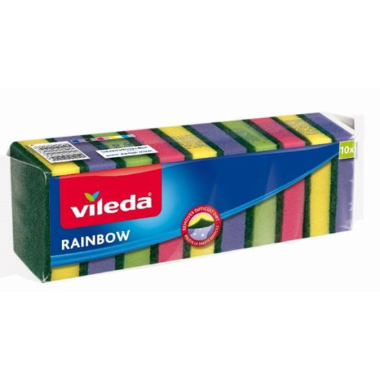ВИЛЕДА RAINBOW кухненска гъба х 10 бр