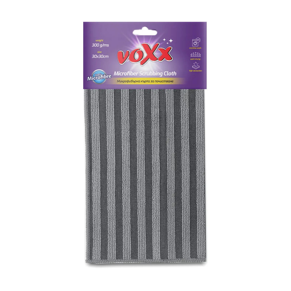 VOXX микрофибърна кърпа за почистване MICROFIBER SCRUBBING CLOTH 30x30 см х 1 бр - Домашни потреби