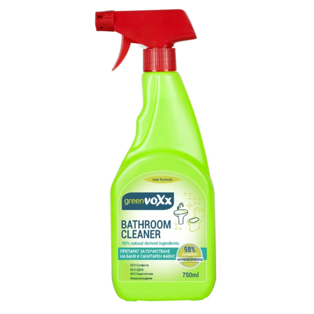 VOXX GREEN BATHROOM спрей за почистване на баня 750 мл - Почистващи препарати