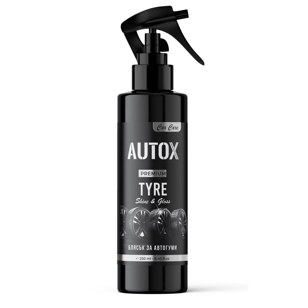 AUTOX TYRE спрей блясък за автомобилни гуми 250 мл - Почистващи препарати