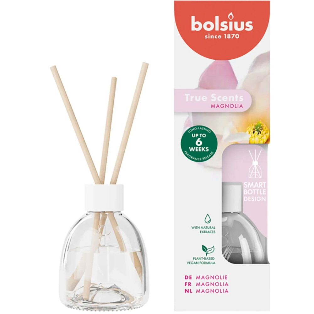 АРОМАТИЗАТОР BOLSIUS MAGNOLIA с ратанови пръчици 60 мл HLCA040 - Ароматизатори