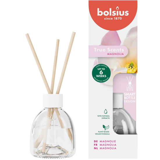 АРОМАТИЗАТОР BOLSIUS MAGNOLIA с ратанови пръчици 60 мл HLCA040