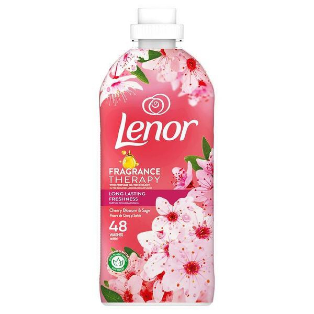 ЛЕНОР FRAGRANCE THERAPY CHERRY BLOSSOM & SAGE омекотител 1200 мл /48 пранета/ - Перилни препарати ЛЕНОР FRAGRANCE THERAPY CHERRY BLOSSOM & SAGE омекотител 1200 мл /48 пранета/ - Перилни препарати