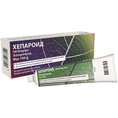 ХЕПАРОИД 100IU/мг маз 100 г