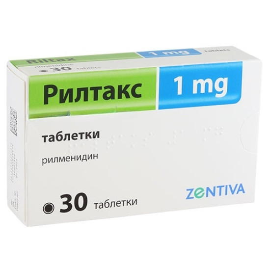 РИЛТАКС таблетки 1 мг х 30 бр ZENTIVA