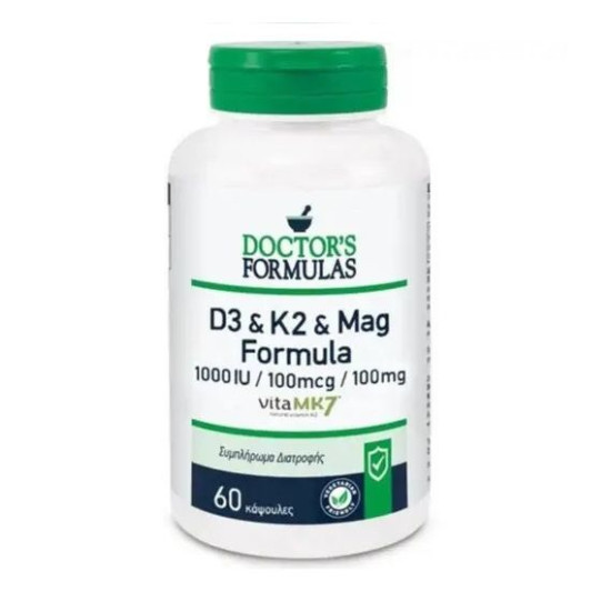 ВИТАМИН D3 + K2 + МАГНЕЗИЙ капс х 60 бр DOCTORS'S FORMULAS