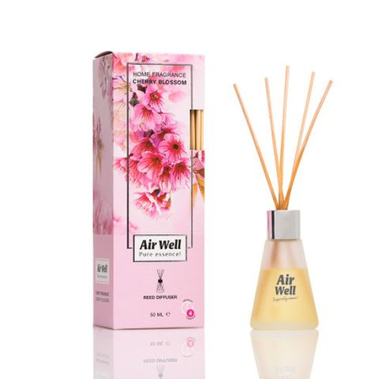 АРОМАТИЗАТОР AIR WELL CHERRY BLOSSOM с пръчици 50 мл