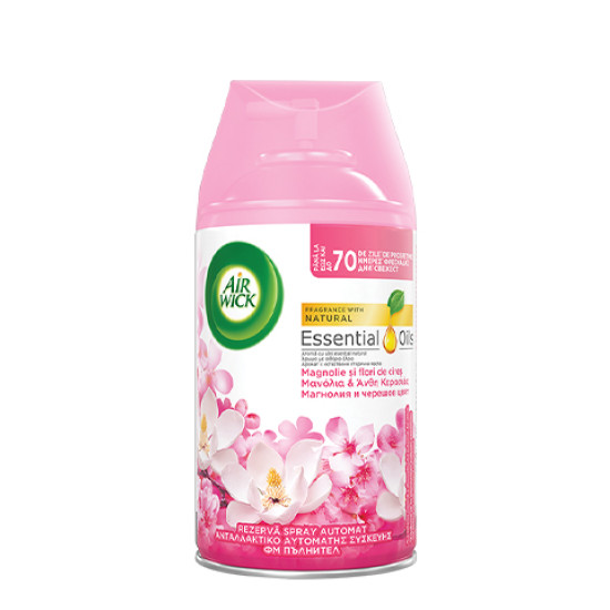 AIR WICK FRESHMATIC ФМ пълнител за ароматизатор Магнолия и Черешов цвят 2х250 мл