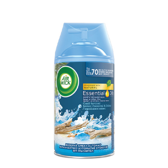 AIR WICK FRESHMATIC ФМ пълнител за ароматизатор Тюркоазен оазис 2х250 мл