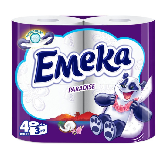 ТОАЛЕТНА ХАРТИЯ ЕМЕКА PARADISE х 4 бр